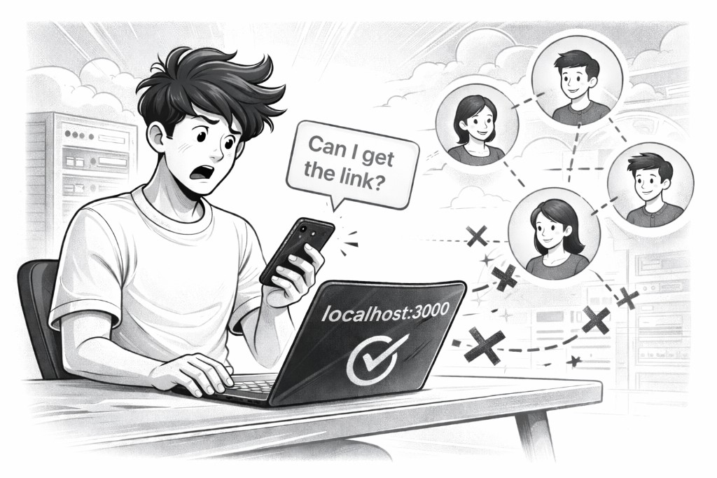 Project only on localhost, visible only to you